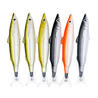 QX2B 6 упаковок ручок Fishing Party Кулькова ручка Fishing Pen Ручка у формі риби Подарунок Креативні канцтовари Офісне приладдя