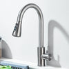 Kitchen Faucet Brushed Nickel Hot and Cold Water Faucet Kitchen Sink Faucet Pull-out Sprayer For Kitchen Sink Faucet