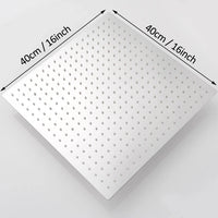 Shower Head 16 Inch Luxury Ultrathin Rainfall Shower Head Stainless Steel Chrome Nickel Bathroom Faucet Accessory