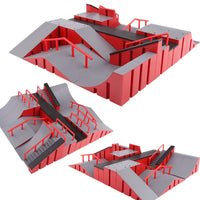 Finger Skateboard Big Scene DIY Mini Park Finger Skatepark Ramp Track Stairs Venue Combination Indoor Home Toys