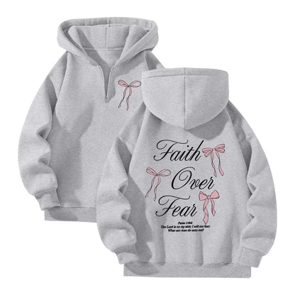 Lovellx Women's Hoodies with Butterfly Letter Print Long Sleeves Hooded Christian Jesus God Graphic Hoodies Harajuku Pulllovers