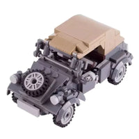 WWII Military US German Armored Vehicle MOC Building Blocks Soldiers Figure Tank Gun Carriage Medical Truck Transport Toys K033