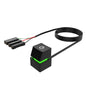 2m Computer Desktop Mechanical Switch PC Motherboard External Start Power On/Off Button Extension Cable 7 Color Lights PC Switch
