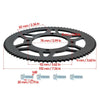 219 Chain Rear Sprocket 76T / Reinforced 219H Kart Driven Chain 112 Links  For Go Kart Racing Kart  Drift Trike  Dirt