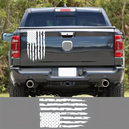 Premium Glossy American Flag Car Stickers Durable Auto Vinyl Decals for Dodge Ram Ford F150 Trucks Easy To Apply Decoration