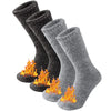 2 Pairs Pack Winter Thermal Socks For Men Women Cold Weather Insulated Socks Outdoor Hiking Skiing Warm Snow Thick Heated Socks