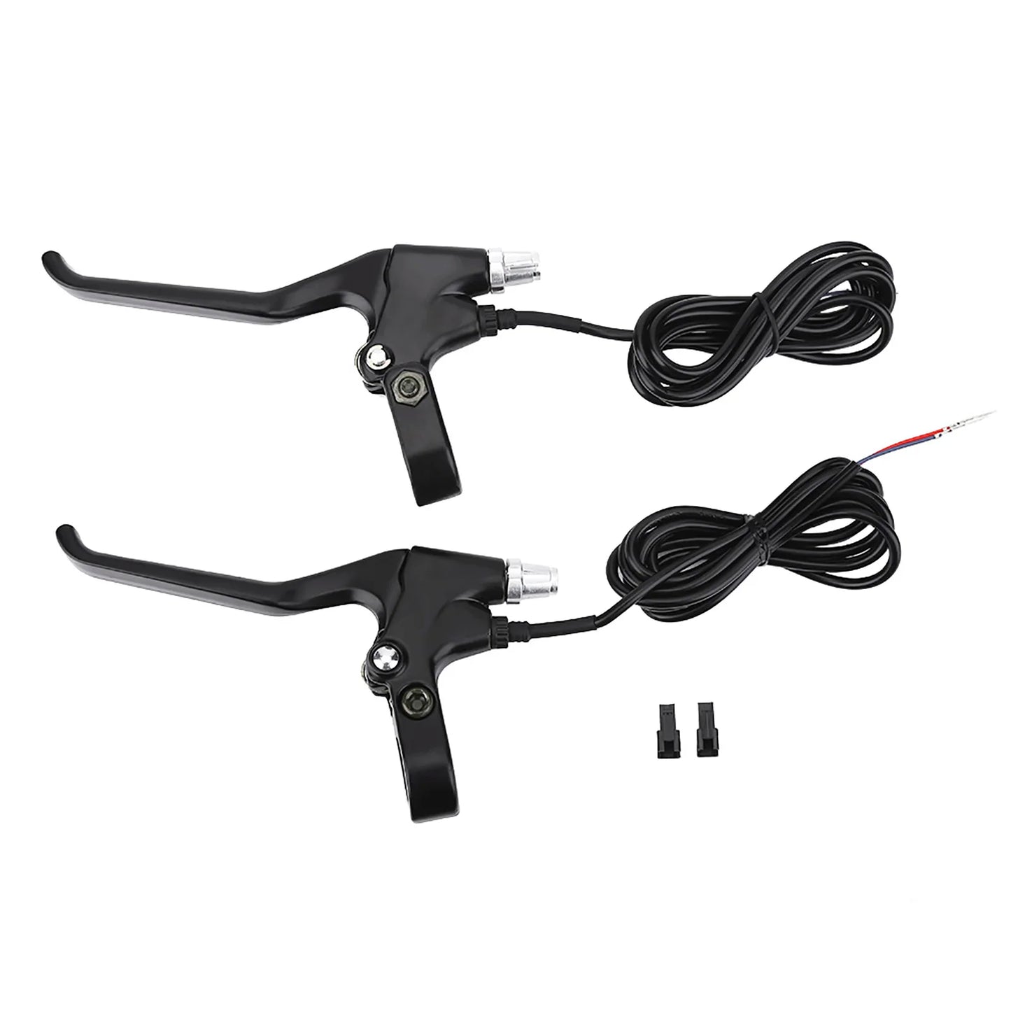 1 Pair Bicycle Lever Set Durable 2 Wires Left & Right E bike Bicycle Electric Brake Lever Replacement Parts