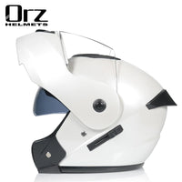 Casco capacetes double dual lens helmet motorcycle helmet full face helmets downhill racing helmets motorfiets helm EzBuyCo