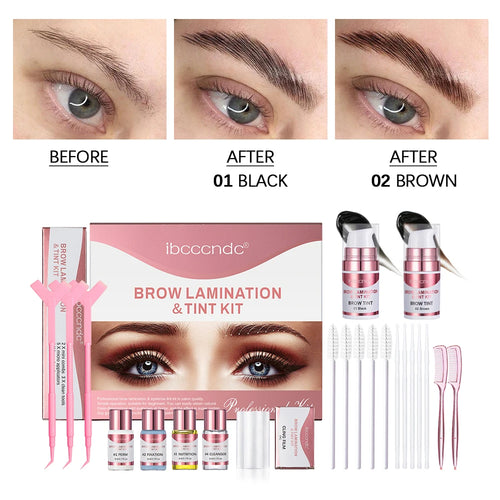 Semi-permanent Brow or Lash Lift And Tint Kit Professional Brow Lamination Eyelash Lifting Perming Lashes Home Use Dye Brow Tool