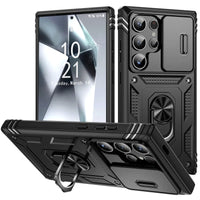For Samsung Galaxy S24/S24+/S24 Ultra 5G Phone Case Hybrid Ring Kickstand Card Slot Camera Protection Hard Shockproof Cover