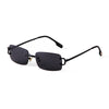 Blue Rimless Rectangle Sunglasses Men 2023 Brand Design Metal Fashion Square Sun Glasses for Women Gradient Lens Frameless UV400