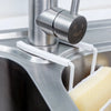 Kitchen Metal Sink Drain Rack Wall Sucker Sponge Storage Drying Holder Sink Soap Stand Dish Cloth Shelf Organizer Products 2023