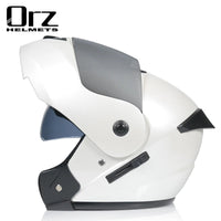 Casco capacetes double dual lens helmet motorcycle helmet full face helmets downhill racing helmets motorfiets helm EzBuyCo