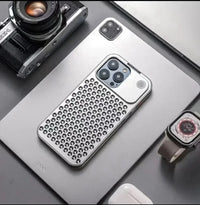 Aromatherapy Aluminum Metal Case For iPhone 15 Plus 14 13 12 Pro Max Heat Dissipation Full Shockproof Auto Popup Fragrance Cover