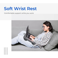 Home Office Pro Lap Desk with Mouse Pad and Phone Holder 21.1x12inch PORTABLE LIGHTWEIGHT