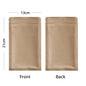 Zip Lock Mylar Packaging Bags with Tear Notch,Multi Sizes Smell Proof Kraft Paper Bags,Heat Sealing Ziplock Pouches,Eco-friendly