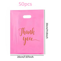 100pcs gift bags, thanks, thanksgiving, Christmas, weddings, birthdays, small business supplies, clothing bags, business gifts