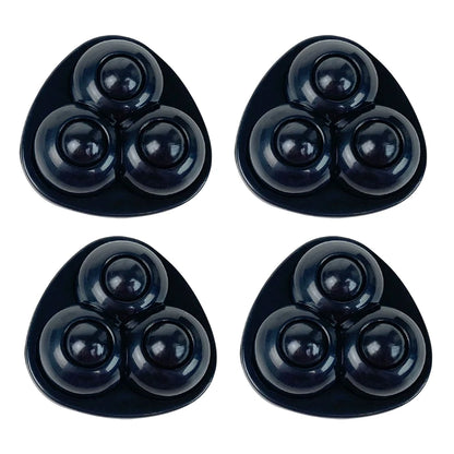 4pcs Swivel Caster Wheels No Noise Self Adhesive Universal Pulley Rotating Wheels for Trash Can Bottom Kitchen Small Appliances