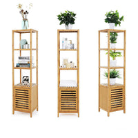 Tall Slim Storage Cabinet Freestanding Narrow Bathroom Shelf Slim Corner Floor Shelves