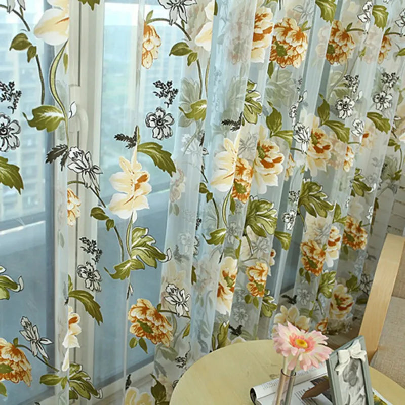 2PCS 100x200cm 3D Treatments Panel Draperies Window Curtains Beige Purple Tulle For Luxury Sheer For Kitchen Living Room Decors