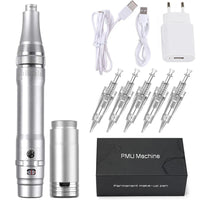 Wireless PMU Machine - Professional Permanent Makeup Kit for Eyebrows, Eyeliner, Lips