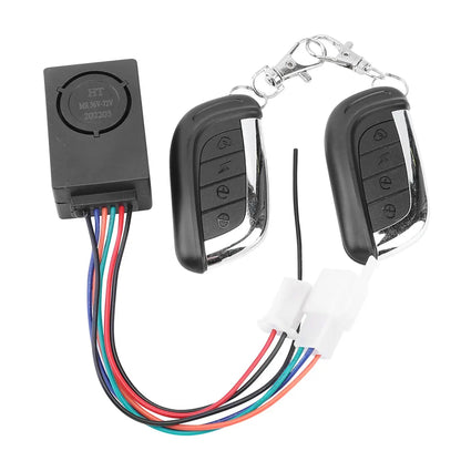 36-72V Anti-Theft E-bike Alarm Scooter Security Remote Control Detector Alarm