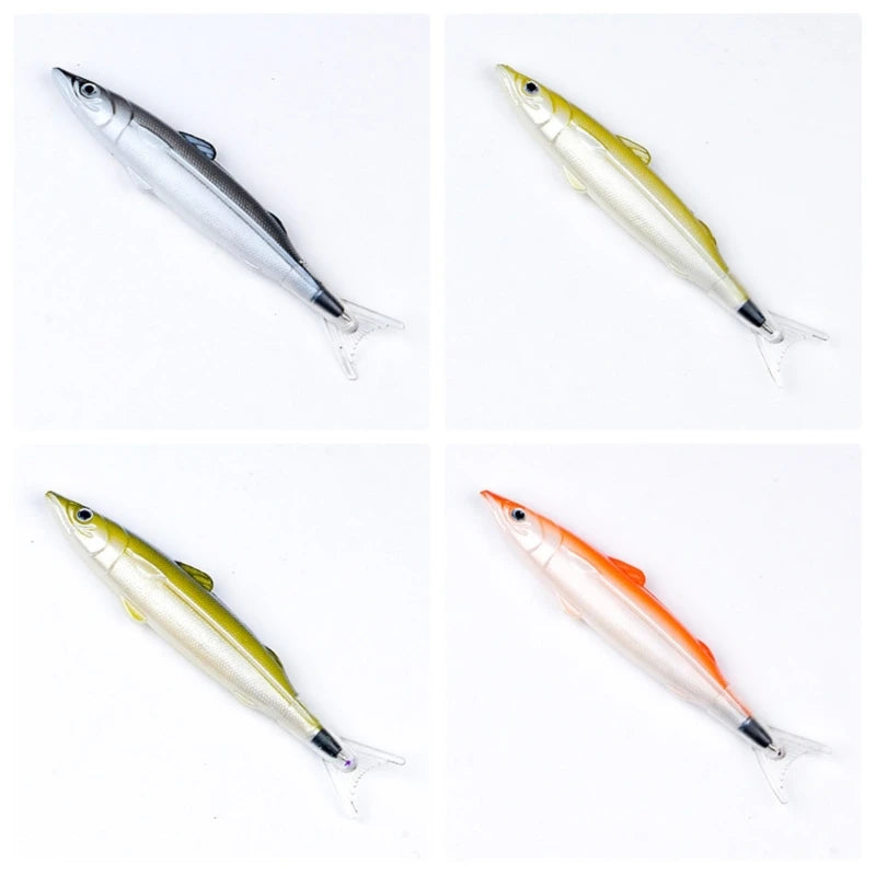 QX2B 6 упаковок ручок Fishing Party Кулькова ручка Fishing Pen Ручка у формі риби Подарунок Креативні канцтовари Офісне приладдя
