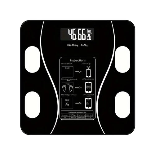 Smart Body Fat Scale Wireless LED Digital Bathroom Weight Scale Body Composition Analyzer Testing Scale
