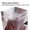 One Side Clear Mylar Plastic Bags 9x14cm Eco-friendly Smell Proof Coffee Bean Doypack Glossy Silver Stand Up Zip Lock Pouches