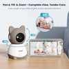 ieGeek Baby Monitor with 2K Camera and Audio - Video Monitor with 5" Screen - Night Vision, Two-Way Talk, Cry & Motion Detection