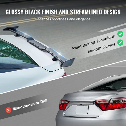 VEVOR GT Wing Car Spoiler Spoiler Compatible with 2018-2023 Camry High Strength ABS Material Baking Paint Car Rear Spoiler Wing