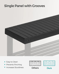 SONGMICS Shoe Rack Bench, 3-Tier Bamboo Shoe Storage Organizer, Entryway Bench, Holds Up to 286 lb, 11.3 x 35.4 x 17.8 Inches