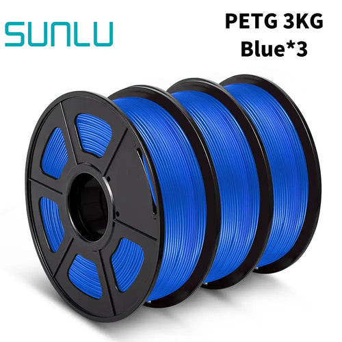 SUNLU PETG 3D Filament 1KG 3 Rolls 1.75mm +/-0.02MM 3D Printing Filament Neatly Wound Filament Vacuum Packing Fast Shipping EzBuyCo