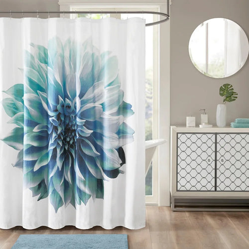 Printed Floral Cotton Shower Curtain Bathroom Products