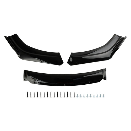 Areyourshop 4PCS Universal Car Front Bumper Lip Body Kit Splitter Spoiler Diffuser Protector Auto Parts