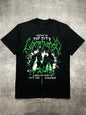 Assault on The City Theme 200g Pure Cotton Men's Black Crewneck Short - Sleeve T - Shirt