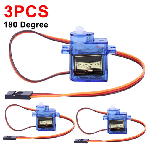 1-100pcs SG90 9G Micro Digital Servo Motor 180/360° Fixed-Wing Micro Gear Servo Motor for Rc Helicopter Toy Airplane Aircraft