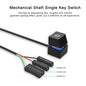 2m Computer Desktop Mechanical Switch PC Motherboard External Start Power On/Off Button Extension Cable 7 Color Lights PC Switch