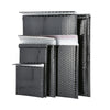500 Glamour Metallic Black Poly Bubble Mailers Envelopes 7" x 6.75" Extra Wide
