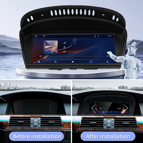 8.8"Touch Screen Display For BMW 3/5 Series E60 E61 E90 E91 CCC CIC 2005-2012Wireless Carplay Android Auto Car Multimedia Player