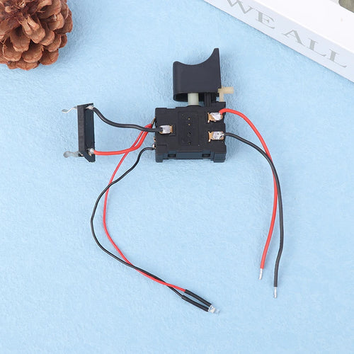 DC7.2-24V Electric Drill Switch Cordless Drill Speed Control Button Trigger Switch With Small Light Power Tool Parts