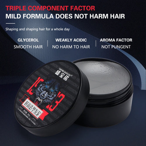Hair Salon Fashionable Men Hair Clay Professional Barber Styling Wax Keep Hair Oil Edge Control Pomade Barbershop Style Supplies