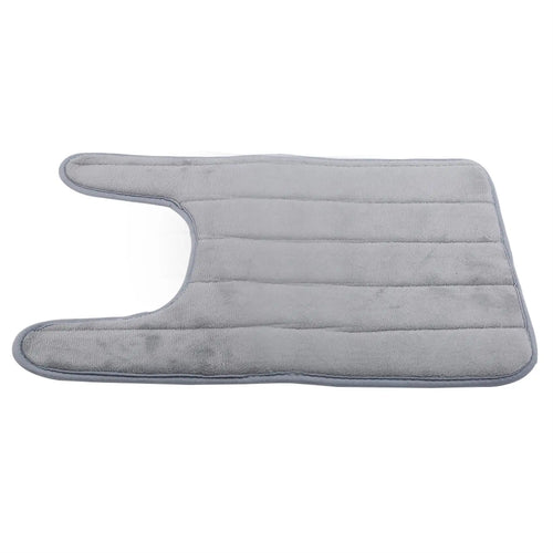 1pc New Washroom Toilet Foot Mat U-Shaped Floor Mat Waterproof Pad Bathroom Water Absorption Anti-Skid Pad