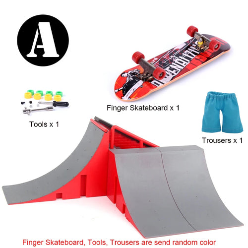 Finger Skateboard Big Scene DIY Mini Park Finger Skatepark Ramp Track Stairs Venue Combination Indoor Home Toys