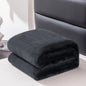 Flannel Nap Blankets Soft Plaid for Home Sofa 200x230 Plush Bedsheet Solid Color Summer Blanket Single Size