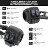 Motorcycle 1" 25mm Handlebar Control Switch Wiring Harness For Harley Sportster XL883 1200 Dyna Street Bob V-ROD Softail 96-2012