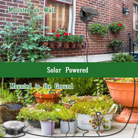 Solar Automatic Drip Irrigation System Kit, Auto Watering Kit for DIY Garden Watering System with 9 Timing Modes Outdoor Garden