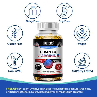 Extra Strength - 1200 mg, Men's Sports Supplement to Help Support Muscle Growth, Blood Flow and Energy