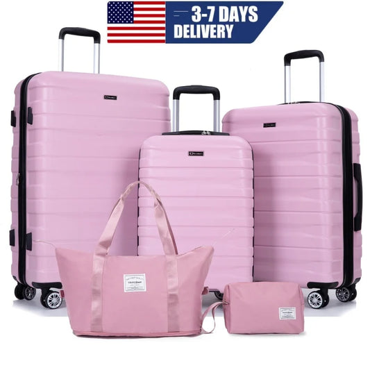 Luggage Sets 3 Piece Suitcases with Double Spinner Wheel,Suitcase Set ABS Hard Case Luggage with TSA Lock