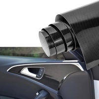 5D Gloss Carbon Fiber Vinyl Wrap Film Air Release Auto Wrapping Foil Laptop Waterproof Sunscreen Fit For Car Motorcycle Films